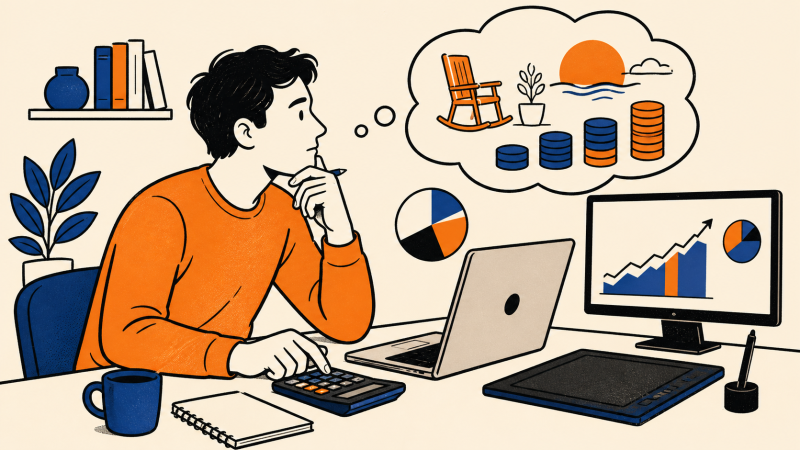 Simulateur de rente : combien de capital pour vivre de la règle des 4% ?